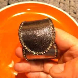 😃😃Silver jewel encrusted adjustable bracelet